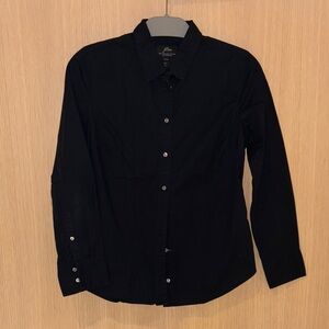 J. Crew Women’s Black Slim Button Down Shirt